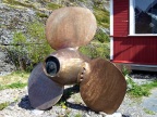  Stranded ship's propeller at the Sund museum/tourist trap