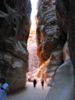  Approaching the Treasury through the Siq, Petra