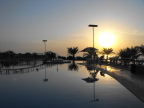 Sunset at Dead Sea resort