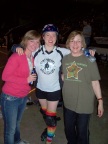  With Rebecca at one of her Roller Derby matches