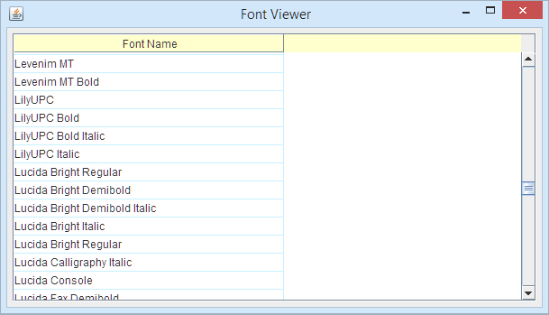 sample window for subset WINDOW