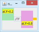 four components aligned in a horizontal Blox