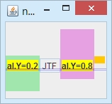 four components aligned in a horizontal Blox