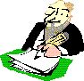 cartoon of an author