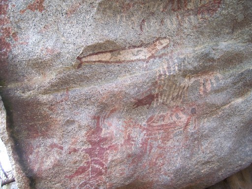  Prehistoric cave graffiti, Cunucu Arikok, Aruba