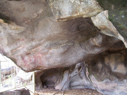  Prehistoric graffiti in a sculpted cave, Cunucu Arikok, Aruba