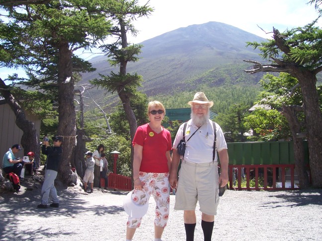  We were at Mt. Fuji; snow is gone for the summer