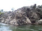  One of the many amazing rock formations along the river