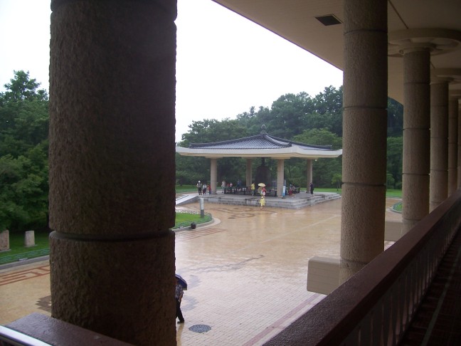 The gong gazebo in the National Museum of Gyeongju.