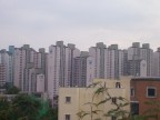  This set of apartments is visible from Hanyang Univ.