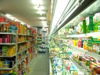  The cooler isle in our grocery on the shopping street.