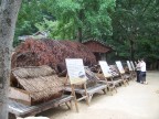  Samples of roof technologies at the Korean Folk Village.