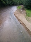  River bank eroded by the recent storm.