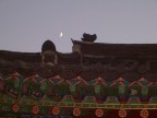  The moon rises over our local temple.