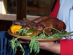  A local family treated us to a feast on guinea pig at their home