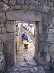  The Inca trail ends at the city gate, Macchu Pichu