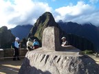  "Hitching post", where the priests tied the sun to reverse its course in the heavens; Observatory mound, Machu Picchu