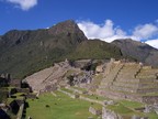  Observatory on the right; down the middle are Machu Picchu mountain, the guardian hut, the agricultural terraces, and the main lawn