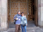  Guide Patricio and Wanda in front of Iglesia de la Compa�ia de Jesus, Quito