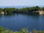  The former Babson Farm Quarry at Halibut Point State Park was close enough to the Atlantic to load ships directly from its now filled depths