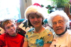  Wyatt and Madi Carpenter pose with their Grandmother