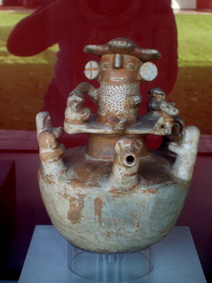 Elaborate pot, National Museum of Anthropology and Archaeology, Lima