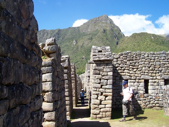 Corridor in the worker's area at Machu Picchu