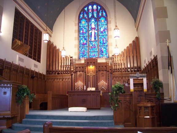 Chancel of Linwood Presbyterian