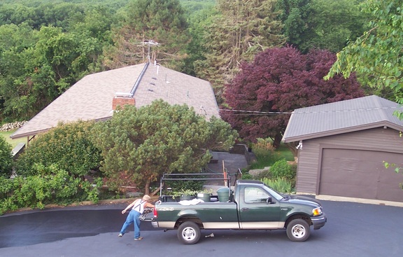 Early morning worker retars the drive of Sarah's neighbor