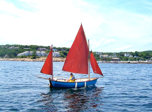 Amateur yachtsman out for a spin