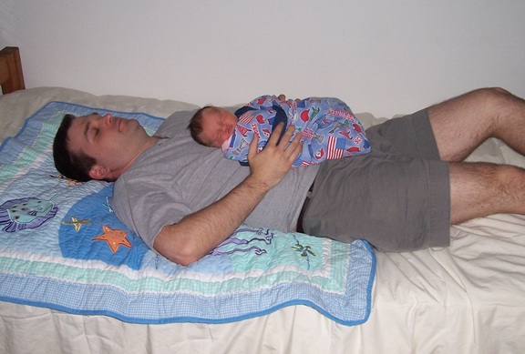 Sleeping with dad