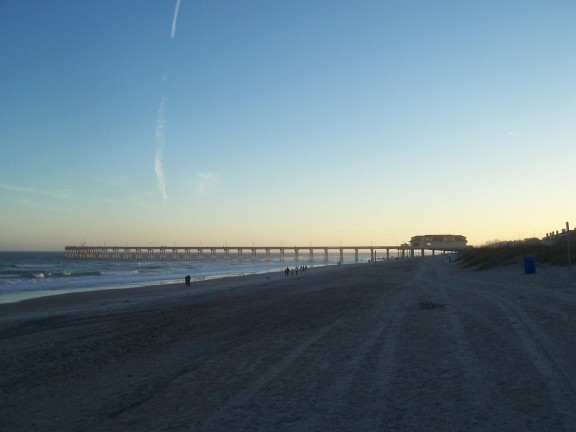 Johnnie Mercer's Pier, Wrightsville Beach, North Carolina, at sunset