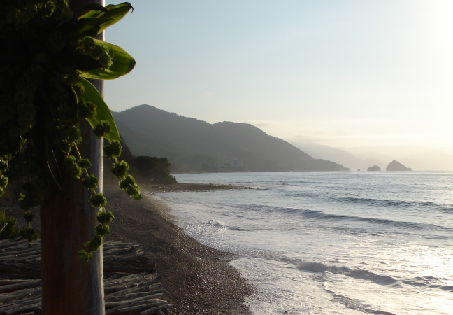 The beach at the wedding