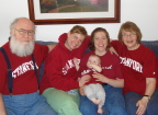  The Hansens and their Stanford tees