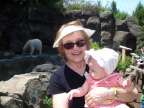  Polar bear, Susan, and Lindsay at the Cincinnati zoo, May