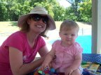  Aunt Ellyn and Lindsay at the pool