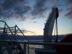  Dawn of our first day aboard ship; off the coast of Aberdeen, Scotland