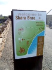  Entrance sign at Skara Brae