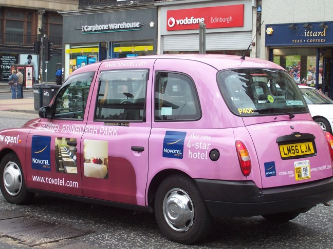 Novatel Hotel taxi, Edinburgh