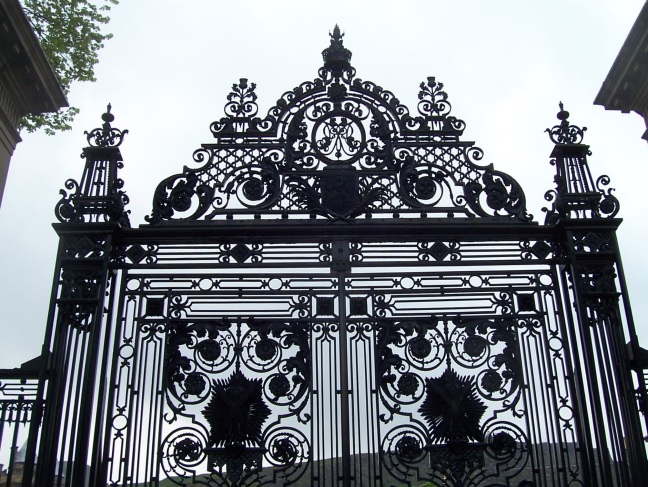 Gates to Holyrood, the royal residence in Edinburgh