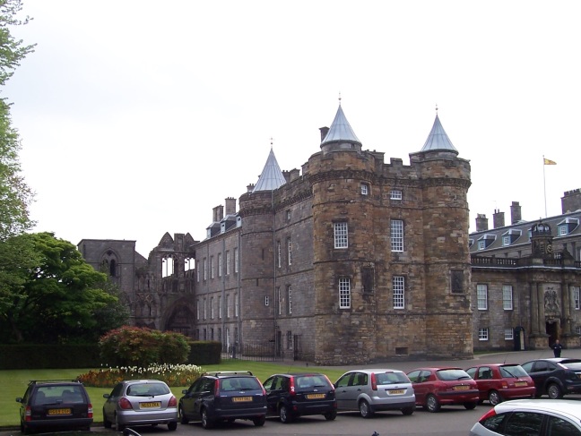 Holyrood staff parks within the grounds