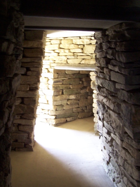 A room and sleeping space dug into the earth at Skara Brae five millennia ago