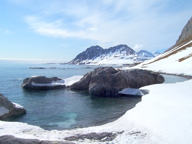 Along the shore of Hornsund