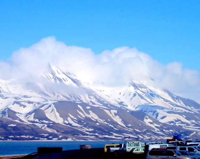 The mountains across from Svalbard airport. The memories fade, but the photos delight us