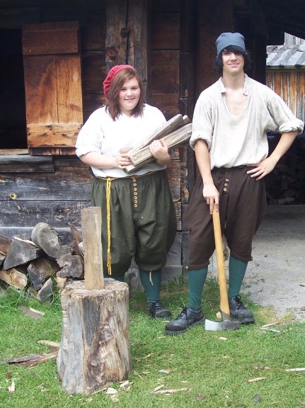 Demonstrating colonial life at Sainte-Marie Among the Hurons