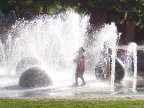  Lads in the fountain, Heritage Park, Barrie, Ontario