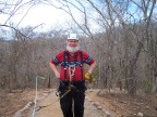  Here I am all rigged-up to fly on ziplines over the agave plantation