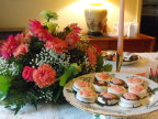    Mom&s over-the-top oreos grace the festal table