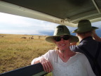    On safari in Kenya