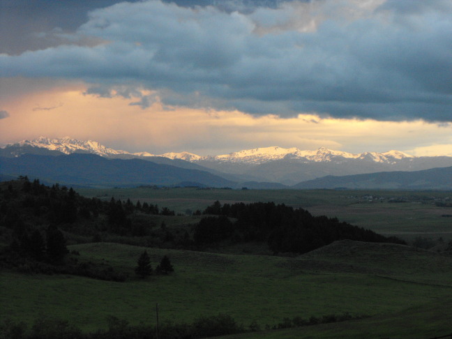 Sunset over Bozeman, from the porch of Josie's Bozeman Bed & Breakfast